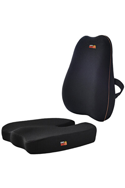 Linomag Set de 2 perne ortopedice Linomag®, pernă lombară completă și șezut c...