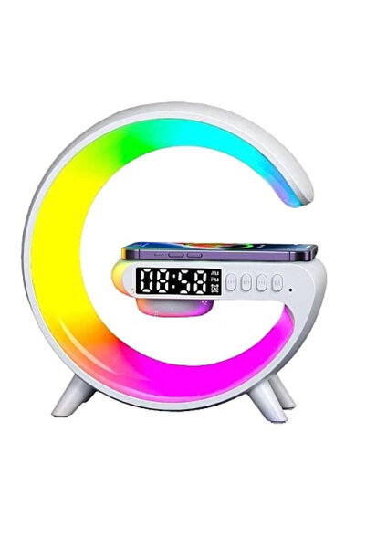 TodayShop Wireless Charging Station 3-in-1 with RGB Lamp, Bluetooth Speaker a...