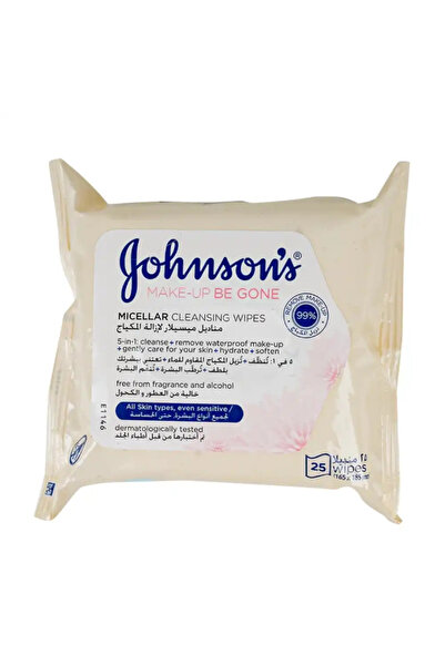 Johnson's Johnsons Make Up Be Gone Micellar Cleansing Wipes- 25pcs
