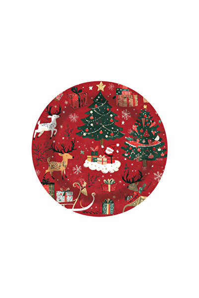 Choice 7inch plates 20pcs 20p Christmas Reindeer Themed Party Holiday Tablewa...
