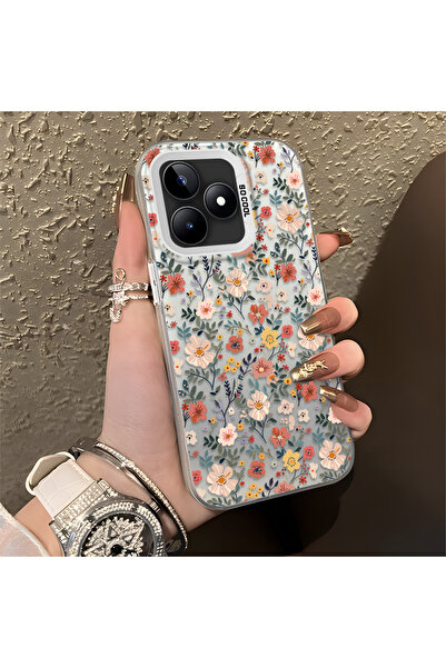 Hontinga حافظة من السيليكون النحيف المقاوم للصدمات بنمط غصن الزهرة متوافقة مع...