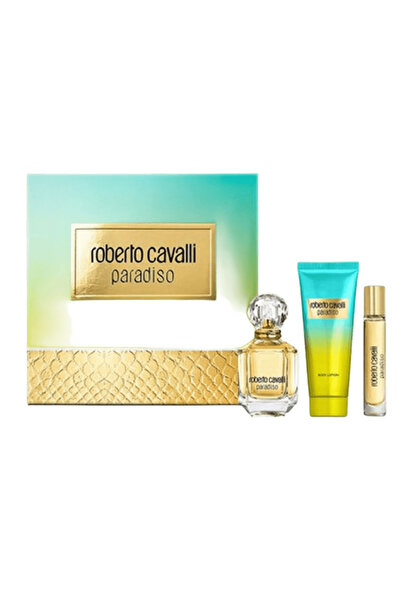 Roberto Cavalli Paradiso 75ml Edp + 15ml Edp + 100ml Body Lotion