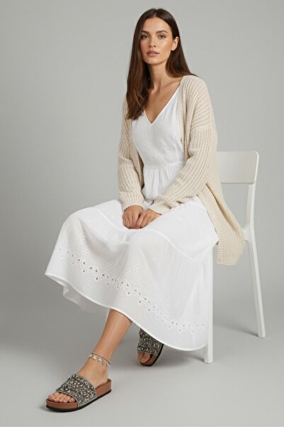 Pienn 20050 Women's Anatomical Sole Stone Detailed Casual Slippers