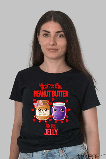 GILDAN Tricou Valentine S Day Cuplu You Re The Peanut Butter To My Jelly Dama