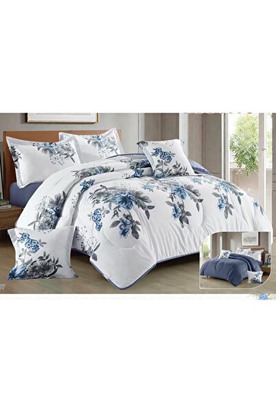 alzawia مفرش نفرين مايكروفايبر صيفي قماش بارد 8قطع لحاف مقاس 230×250سم