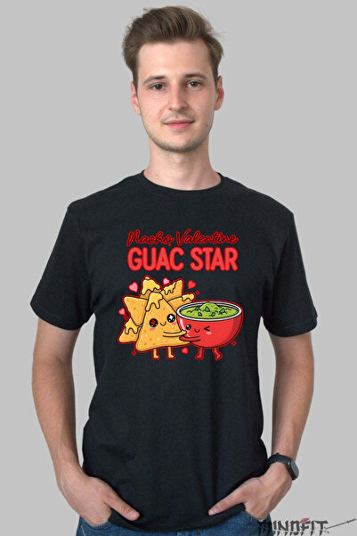 GILDAN Tricou Valentine S Day Cuplu Nacho Valentine Guac Star Barbat