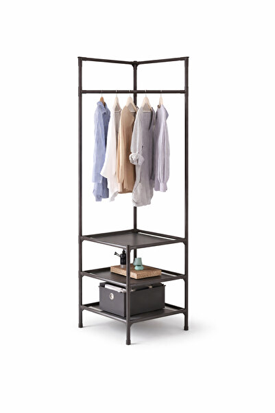 China Made Cuier de colț 185cm cu rafturi – Organizator de haine