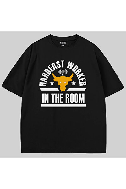 Crazy Hardest Worker in the Room Oversized T-Shirt