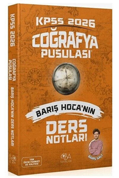 İndeks Akademi Yayıncılık CBA Yayınları 2026 KPSS Coğrafya Pusulası Ders Notl...