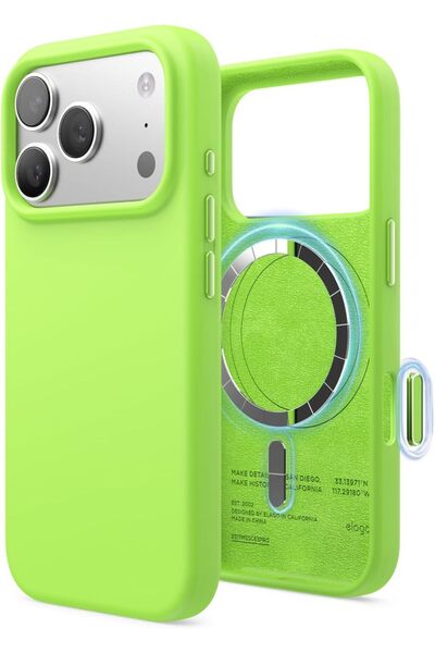 Elago غطاء حماية من السيليكون السائل Mag لهاتف iPhone 17 Pro Max [تحكم بالكام...