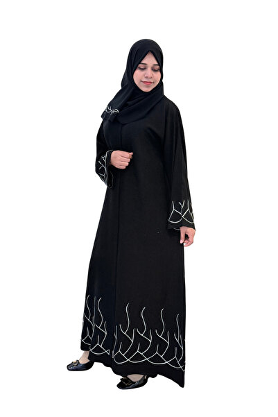 MORRISSA Ladies Abaya For Women Open And Button Style With Shela Beautiful Ma...