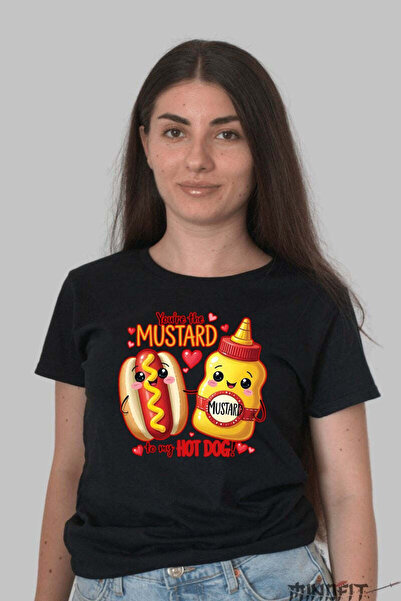 GILDAN Tricou Valentine S Day Cuplu You Re The Mustard To My Hot Dog Dama