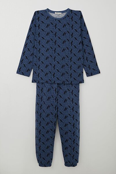 Breeze Піжама для хлопчиків з малюнком хвиль «Океанська лінія» 9-12 років, ін...