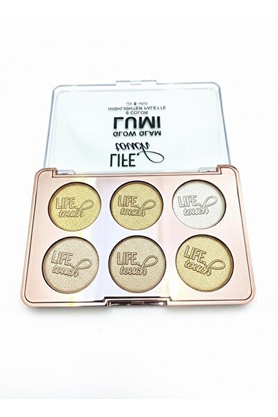 Life Touch باليت اضاءه 6 لون من لايف تاتش