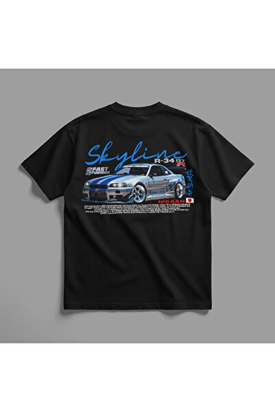 Crazy Nissan Skyline R34 Paul Walker Oversized T-Shirt