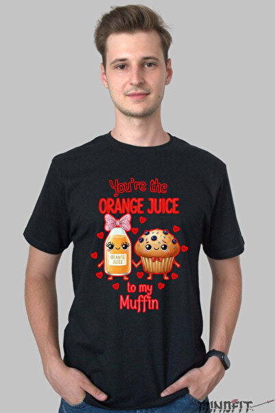 GILDAN Tricou Valentine S Day Cuplu You Re The Orange Juice To My Muffin Barbat