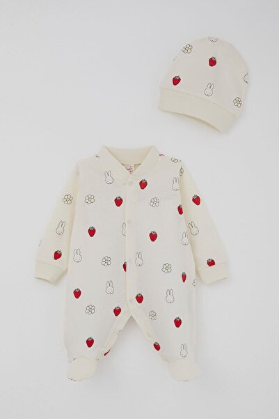 Breeze Baby Girl Overalls with Booties, Cute Bunny & Strawberry Pattern, 0-6 ...