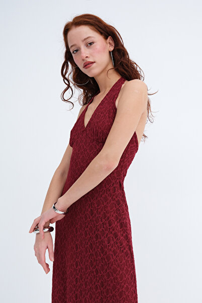 Addax Halter Neck Long Dress E17401-W9