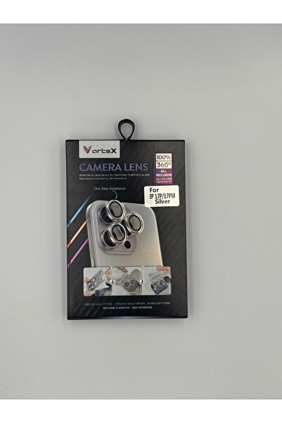Vortex Premium Sapphire Camera Lens Protector 17 Pro Max Silver Compatible Ul...