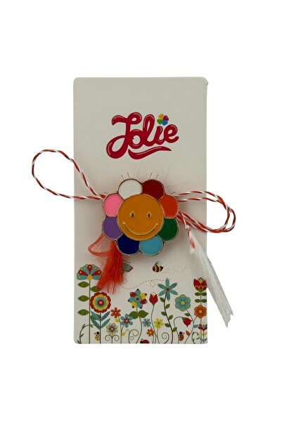 Flippy Martisor Children Jolie Metal Cardboard Brooch Multicolored Flower Model