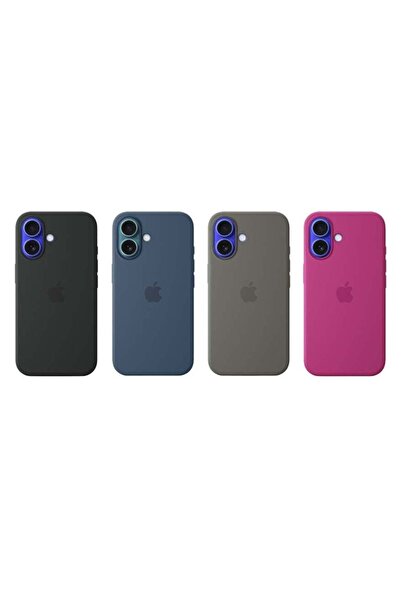 DG MING 4-Pack Protective Case Set for iPhone 16 – Silicone Soft-Touch Shockp...