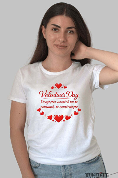 GILDAN Tricou Valentine S Day Dragostea Se Construieste Dama