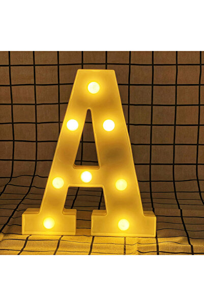 Choice8 مصباح LED دافئ على شكل حرف ورقم بطول 16 سم، يعمل بالبطارية، يُستخدم ك...