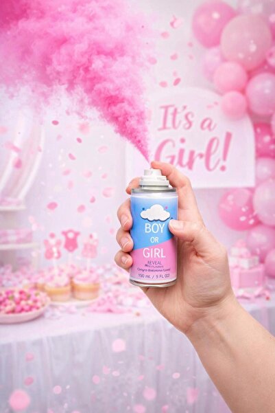 Patladı Gitti Pembe Renkli Kız Bebek Cinsiyet Belirleme Partisi Leke Bırakmay...