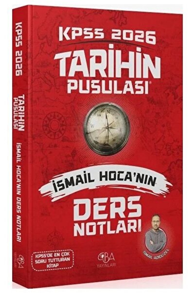 İndeks Akademi Yayıncılık CBA Yayınları 2026 KPSS Tarihin Pusulası Ders Notla...