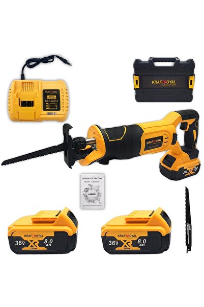 ROONLINE Fierastrau sabie 24V, 2 acumulatori 6Ah, 3500RPM, trusa profesionala...