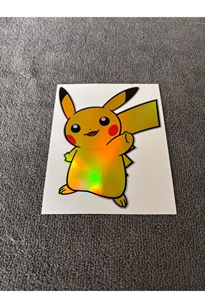 otopaspascım ملصق بيكاتشو - ملصق بيكاتشو ثلاثي الأبعاد - ملصق هولوغرام (9.5 ×...