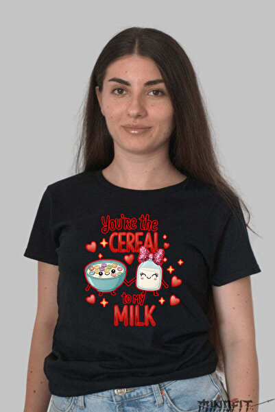 GILDAN Tricou Valentine S Day Cuplu You Re The Cereal To My Milk Dama