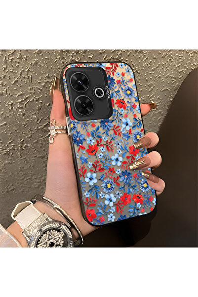 Hontinga غطاء حماية من السيليكون النحيف المقاوم للصدمات بنمط فرع الزهرة متواف...