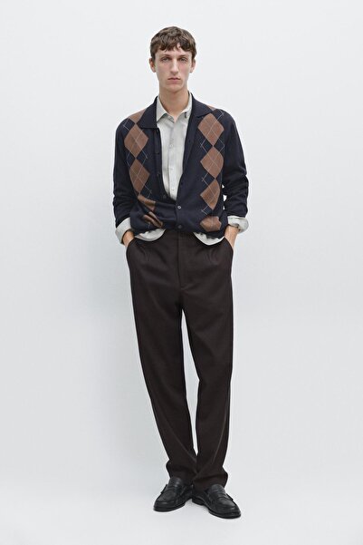 Massimo Dutti Serin yün dokulu pantolon