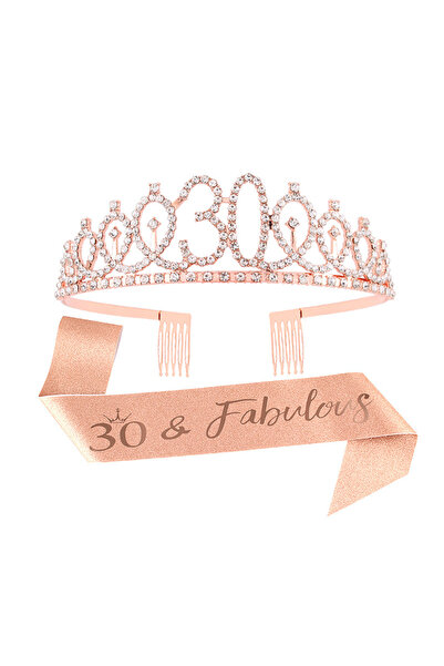 Choice تاج ووشاح عيد الميلاد الثلاثين للنساء والفتيات في أعياد الميلاد 13، 16...