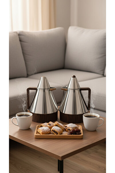 Generic 1 liter tea and coffee thermos set