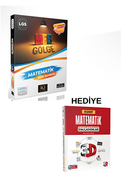 IQ YAYINLARI 8. Sınıf Gölge Matematik Soru Bankası + Matematik Deneme Hediyel...