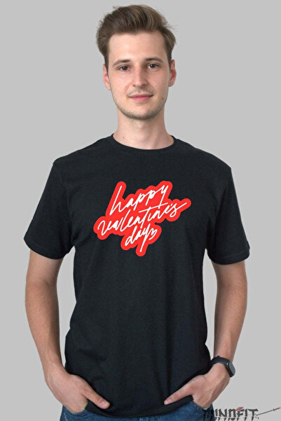 GILDAN Tricou Valentine S Day Happy Valentine S Day Red Script Barbat