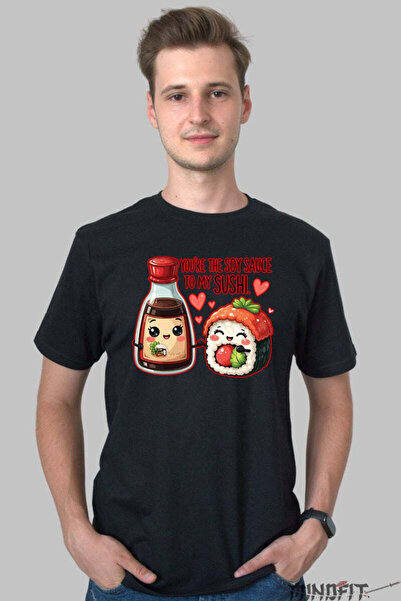 GILDAN Tricou Valentine S Day Cuplu You Re The Soy Sauce To My Sushi Barbat