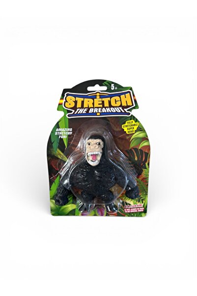 petitbee home stretch uzayan esnek goril figürlü siyah oyuncak