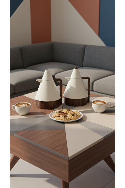 Generic 1 liter tea and coffee thermos set