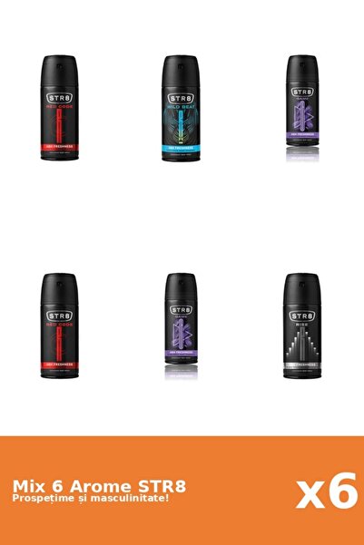 str8 Set 6 Mix STR8: 2x Game, 2x Red Code, 1x Rise, 1x Wild Beat