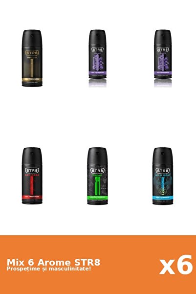 str8 Set 6 Mix STR8: 1x Ahead, 1x FR34K, 2x Game, 1x Red Code, 1x Wild Beat