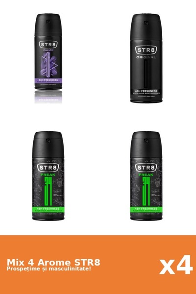 str8 Set 4 Mix STR8: 2x FR34K, 1x Game, 1x Original