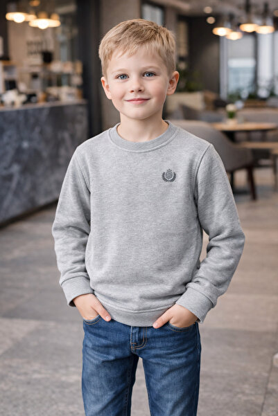 HÇ Hülya Çelik KİDSWEAR 2018 Çocuk Mevsimlik Sweatshirt Bisiklet Yaka Pamuk K...