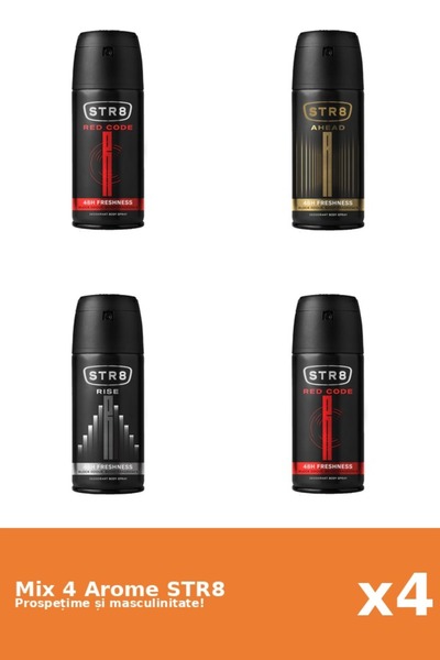 str8 Set 4 Mix STR8: 1x Ahead, 2x Red Code, 1x Rise