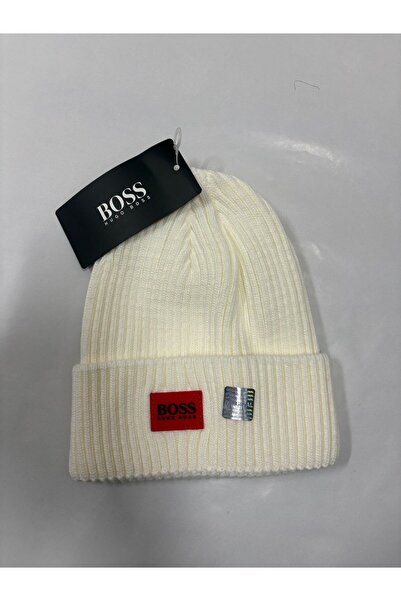 Hugo by Hugo Boss Unisex beanie with rubberized logo
