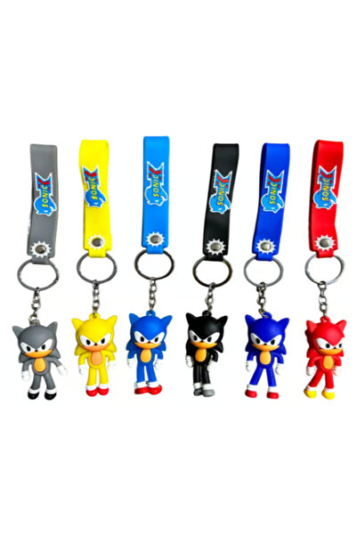 Pofika Sonic Boom Ve Arkadaşları 2 Adet 3d Silikon Anahtarlık Oyuncak Ve Çant...