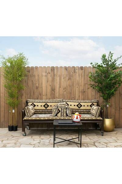 LAMST أريكة حديدية للجلوس في الهواء الطلق مع غطاء قابل للإزالة