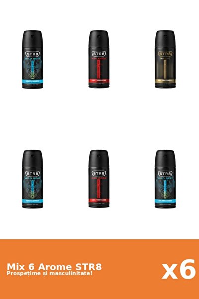 str8 Set 6 Mix STR8: 1x Ahead, 2x Red Code, 3x Wild Beat